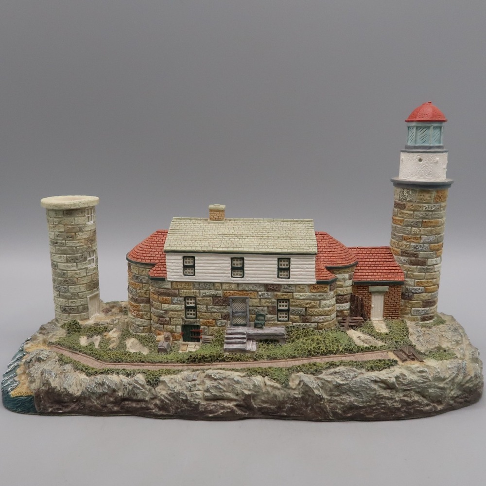 Harbour Lights Matinicus Rock Maine Lighthouse 1996 #173 4344/9500 Signed